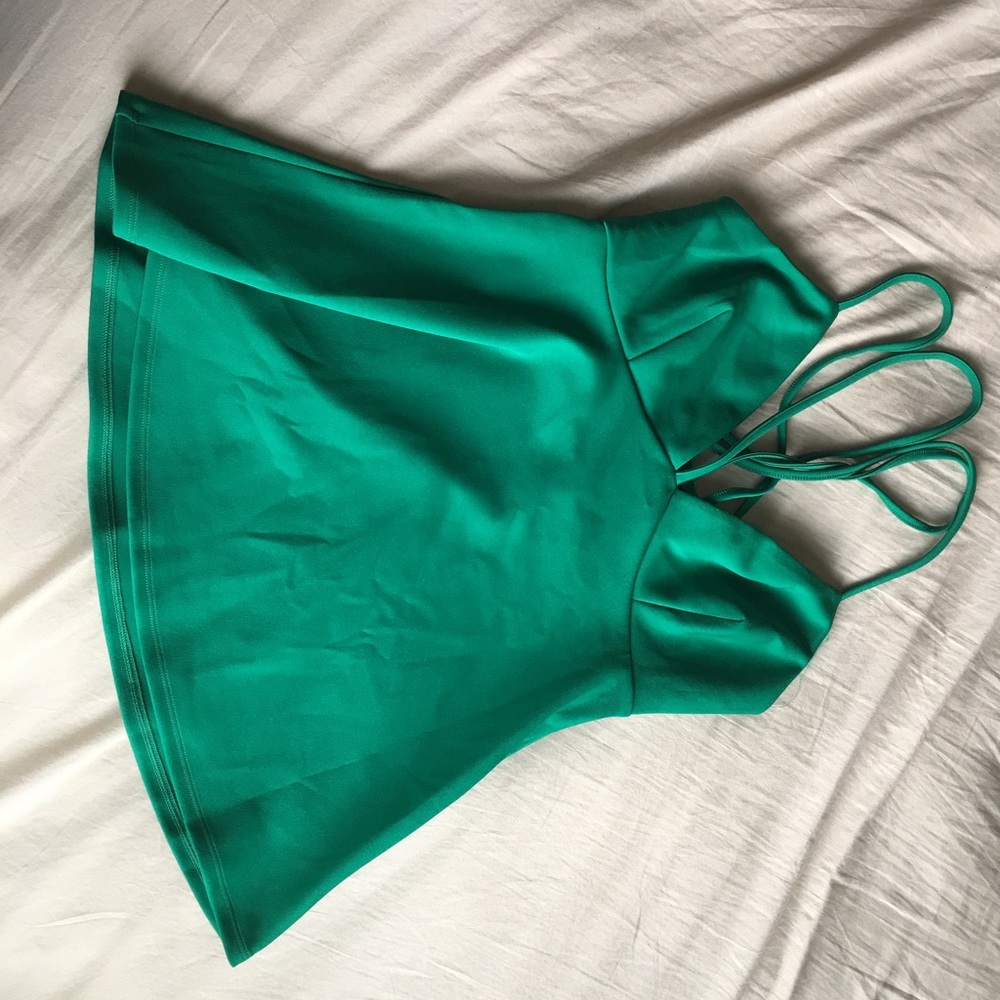 Express Green Strappy Top